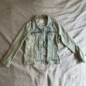 Old Navy Distressed Jean Jacket